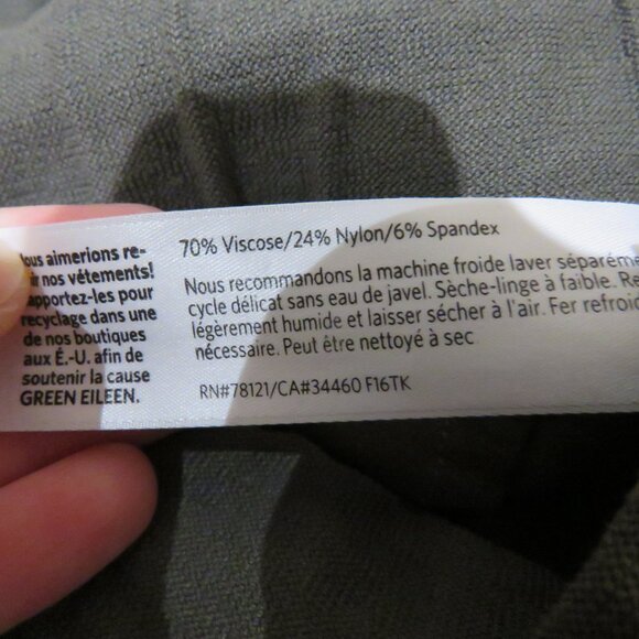 EILEEN FISHER System Washable Stretch Crepe Slim Ankle Pant in Rye Minimalist - Picture 13 of 13